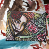 Garden Rose Goddess Rose Garden Postkarte