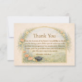 Garden Rose Graduation Celebration Dankeskarte (Vorderseite)