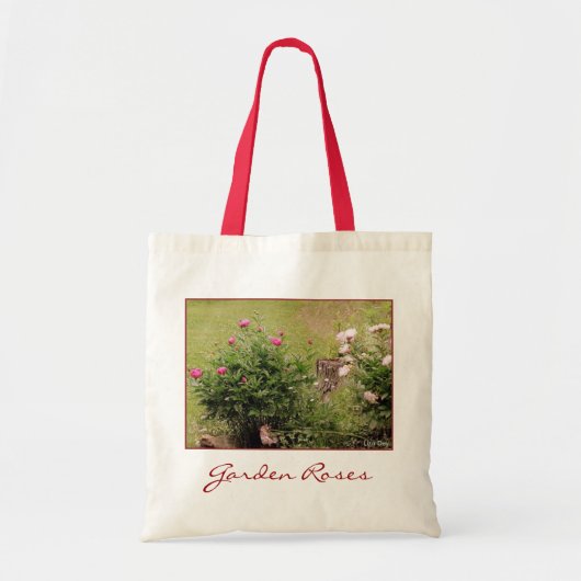 Garden Rose Haushalt Leinwand Tasche (Vorne)