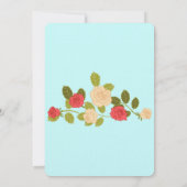 Garden Rose Hochzeit Einladung (Rückseite)