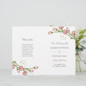 Garden Rose - Hochzeitsprogramm (Stehend Vorderseite)