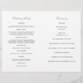 Garden Rose - Hochzeitsprogramm (Rückseite)