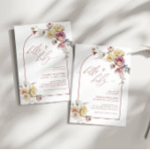 Garden Rose Kinderdusche Einladung | Boho Baby Sho