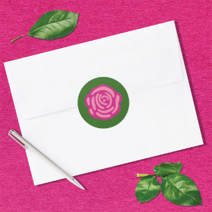 Garden Rose Klassischer Rundaufkleber Runder Aufkleber