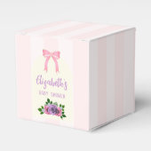 Garden Rose Pink Baby Dusche Geschenkschachtel (Vorderseite)