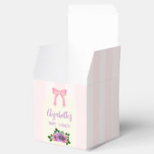 Garden Rose Pink Baby Dusche Geschenkschachtel (Geöffnet)
