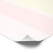 Garden Rose Pink Baby Dusche Poster (Ecke)