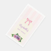 Garden Rose Pink Baby Dusche Serviette (Ecke)