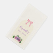 Garden Rose Pink Baby Dusche Serviette (Ecke)