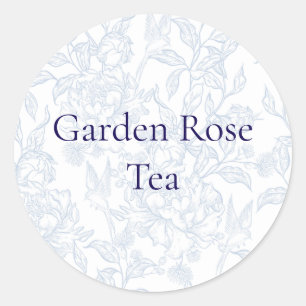 Garden Rose Teezeichen Runder Aufkleber