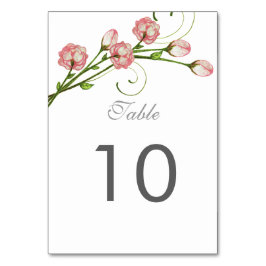 Garden Rose Tischnummer Card