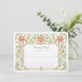 Garden RSVP Card Wedding Einladung (Stehend Vorderseite)