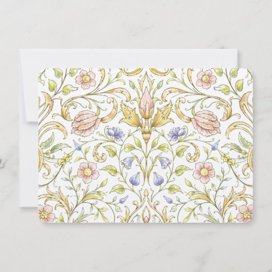 Garden RSVP Card Wedding Einladung (Rückseite)