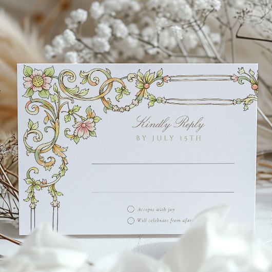Garden RSVP Card Wedding Einladung