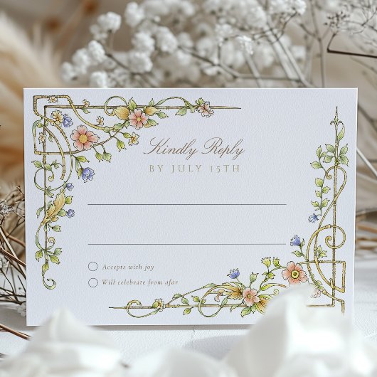 Garden RSVP Card Wedding Einladung