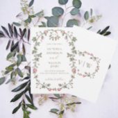 Garden Sage Green Save the Date Einladung