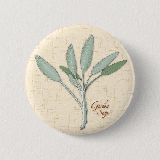 Garden Sage Herb Button (Vorderseite)