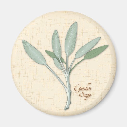 Garden Sage Herb Magnet (Vorne)