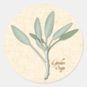 Garden Sage Herb Stickers (Vorderseite)