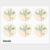 Garden Sage Herb Stickers (Blatt)