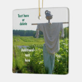 Garden Scarecrow Natur Personalisiert Keramikornament (Links)