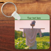 Garden Scarecrow Nature Personalized Schlüsselanhänger (Vorderseite)