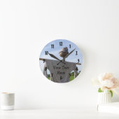 Garden Scarecrow Nature Runde Wanduhr (Zuhause)
