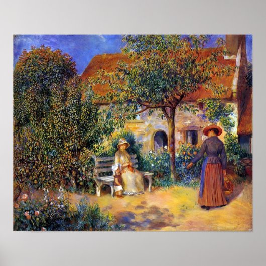 Garden Scene in Brittany, by Pierre-Auguste Renoir Poster (Vorne)