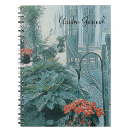Garden Scene Journal Notizblock
