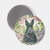 Garden Scottie Magnet (Vorderseite/Rückseite)