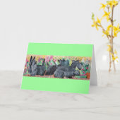 Garden Scottish Terriers Karte (Gelbe Blume)