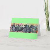 Garden Scottish Terriers Karte (Vorderseite)