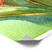 Garden Scripture Luke 12:27 Daylily Flowers Poster (Ecke)