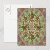 Garden Sea Turtle Muster Postcard Postkarte (Vorne/Hinten)