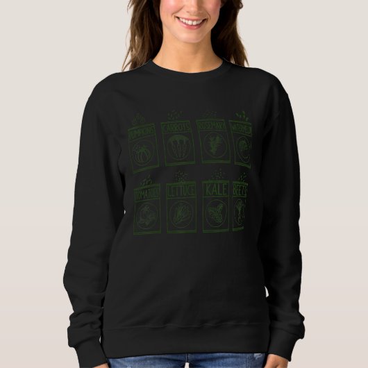 Garden Seed Kale Garening Kräutergarten Sweatshirt (Vorderseite)