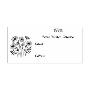 Garden Seed Packet Kautschuk Briefmarke Gummistempel