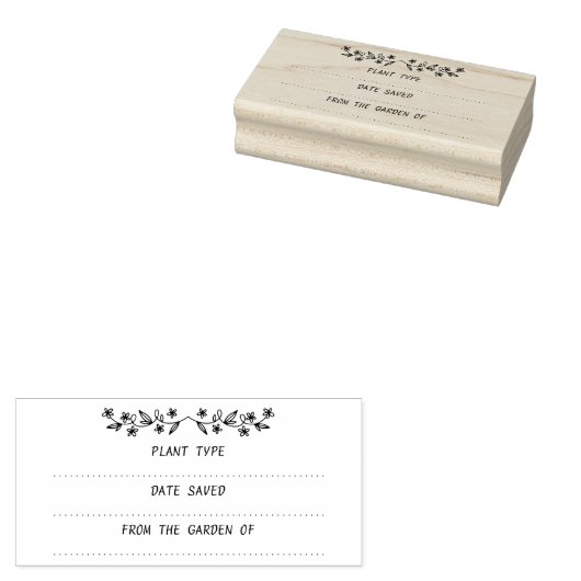 Garden Seed Saver Packung Gummi Briefmarke Gummistempel (Stempel)