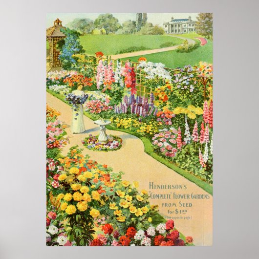 Garden Seed Vintage Ad Poster (Vorne)