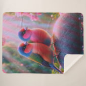 Garden Serenade Fleece Sherpa Blanka Sherpadecke (Vorderseite (Horizontal))