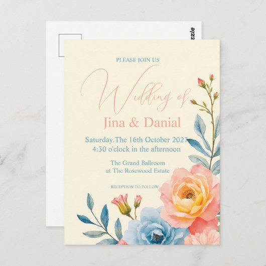 Garden Serenade Postkarte (Vorne/Hinten)