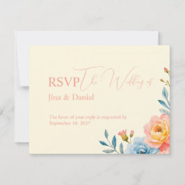 Garden Serenade RSVP Karte