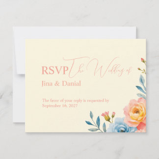 Garden Serenade RSVP Karte