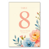 Garden Serenade Tischnummer (Vorderseite)