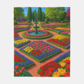 Garden Serenity - Spring Vibes Fleecedecke (Vorderseite)