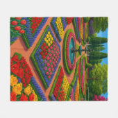 Garden Serenity - Spring Vibes Fleecedecke (Vorderseite (Horizontal))