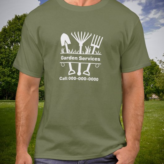 Garden Services - Tools Monogram T-Shirt