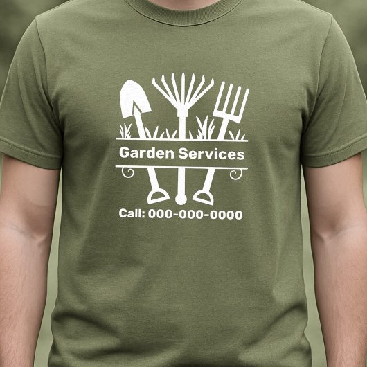 Garden Services - Tools Monogram T-Shirt