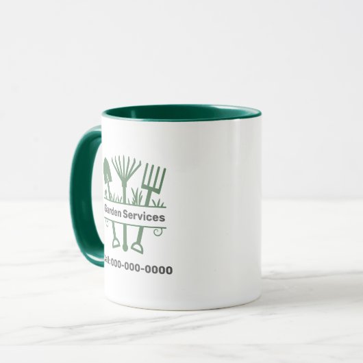 Garden Services - Tools Monogram Tasse (Vorderseite Links)