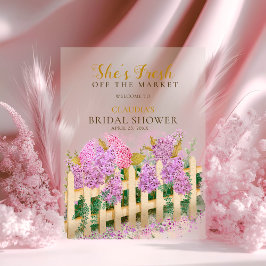 Garden She's Fresh off Market Bridal Shower Acryleinladungen