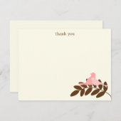 Garden Silhouetten Flat Dankeschön Hinweise Mitteilungskarte (Vorne/Hinten)